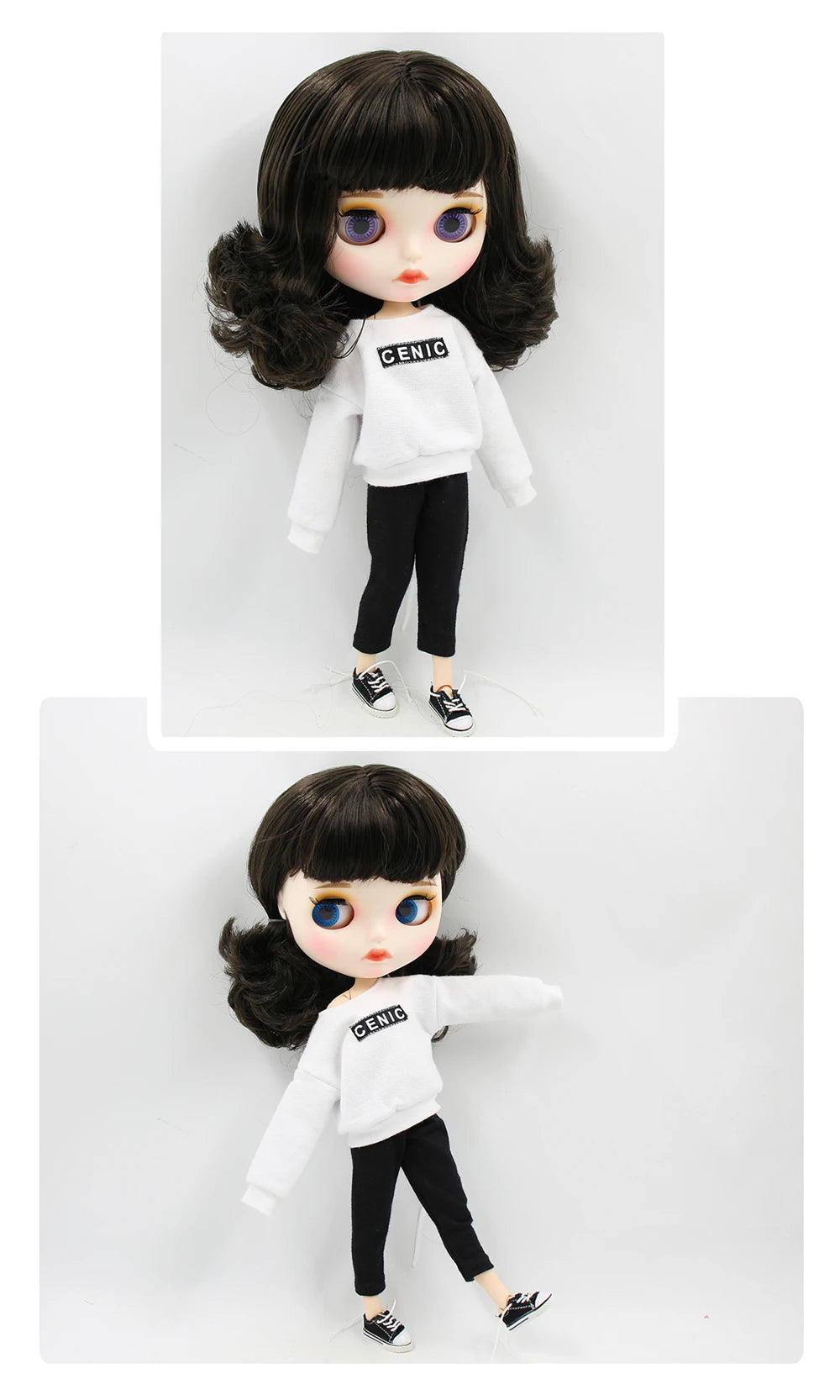 ICY DBS Blyth Doll 1/6 BJD White Skin Joint Body Matte Face With Clothes Shoes Toy Doll 30cm Girls Gift Anime
