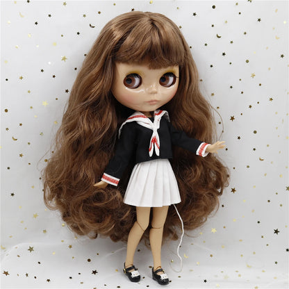 ICY DBS Blyth doll 1/6 bjd 30cm toy tan skin joint body shiny face with clothes shoes anime