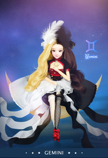 DBS 1/6 BJD toy 30cm constellations doll joint body with outfit shoes stand box toy girls gift anime doll