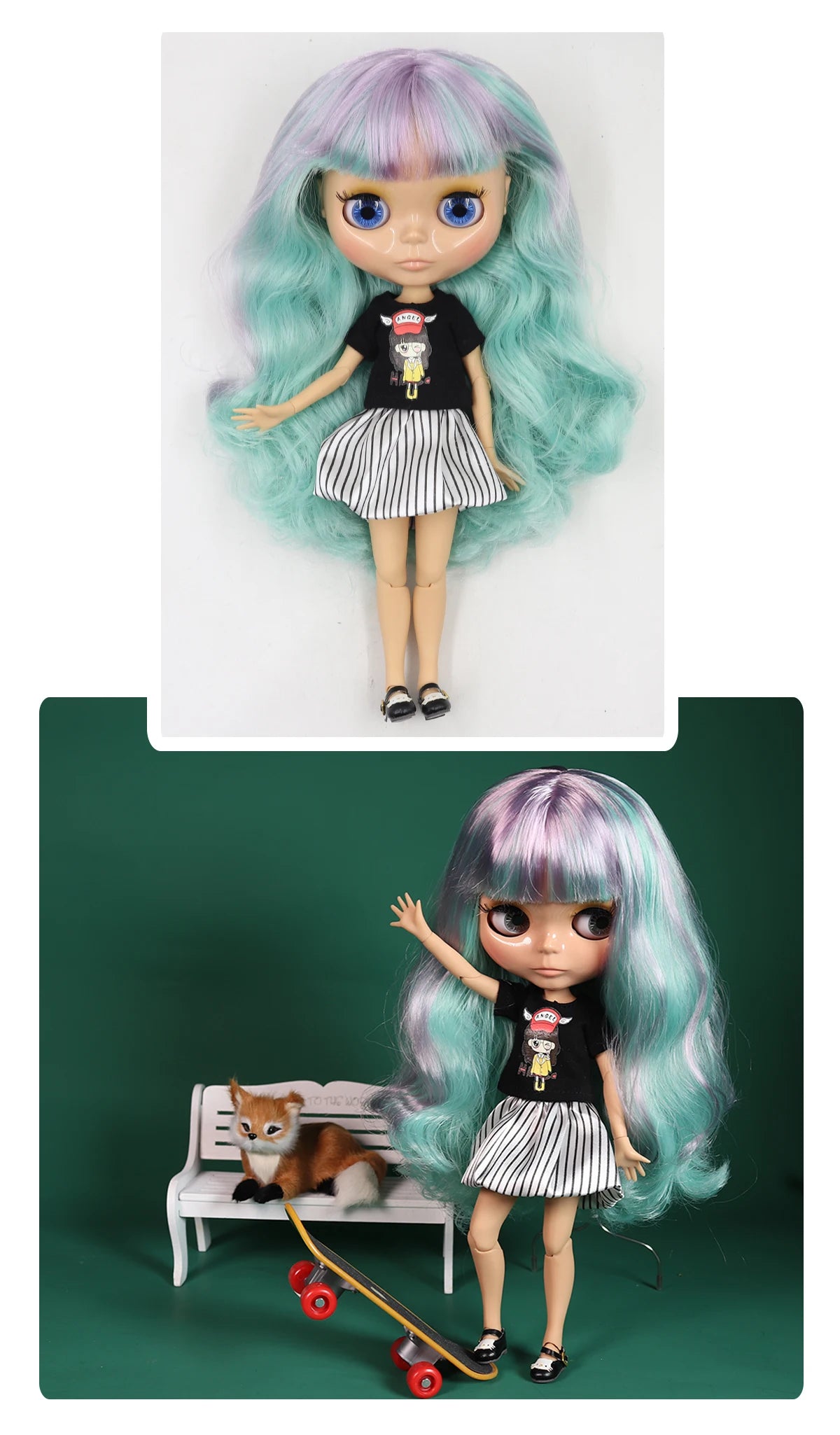 ICY DBS Blyth doll 1/6 bjd matte face shiny face joint body white skin tan skin dark skin 30cm toy girls gift