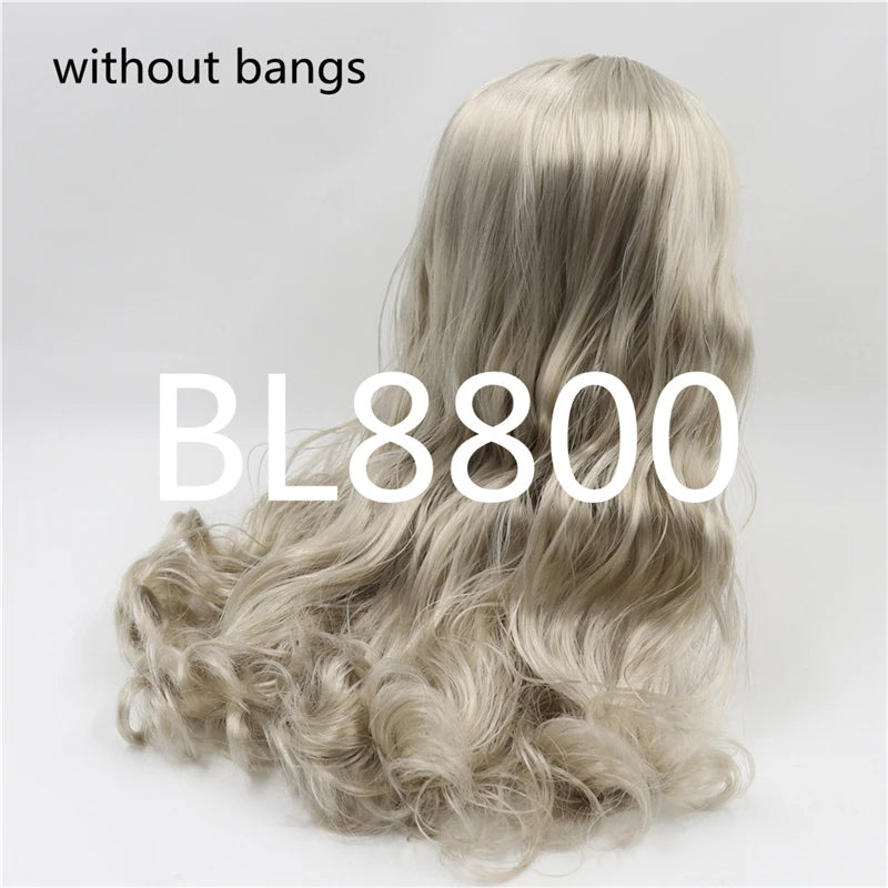 ICY DBS blyth doll rbl scalp and dome wavy hair multi-color wig for custom doll anime toy white skin mix hair