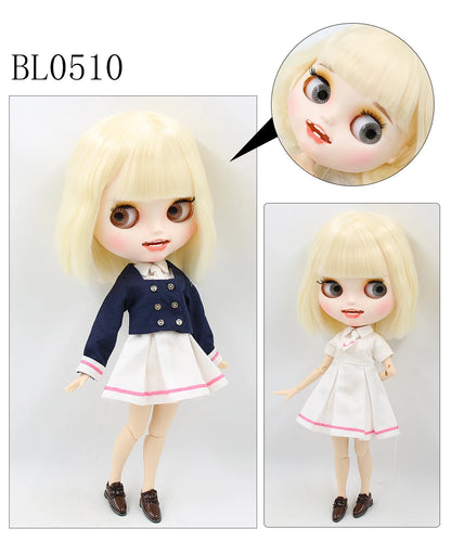 ICY DBS Blyth Doll 1/6 bjd ob24 toy joint body white skin custom doll customized face matte face 30cm toy girls gift