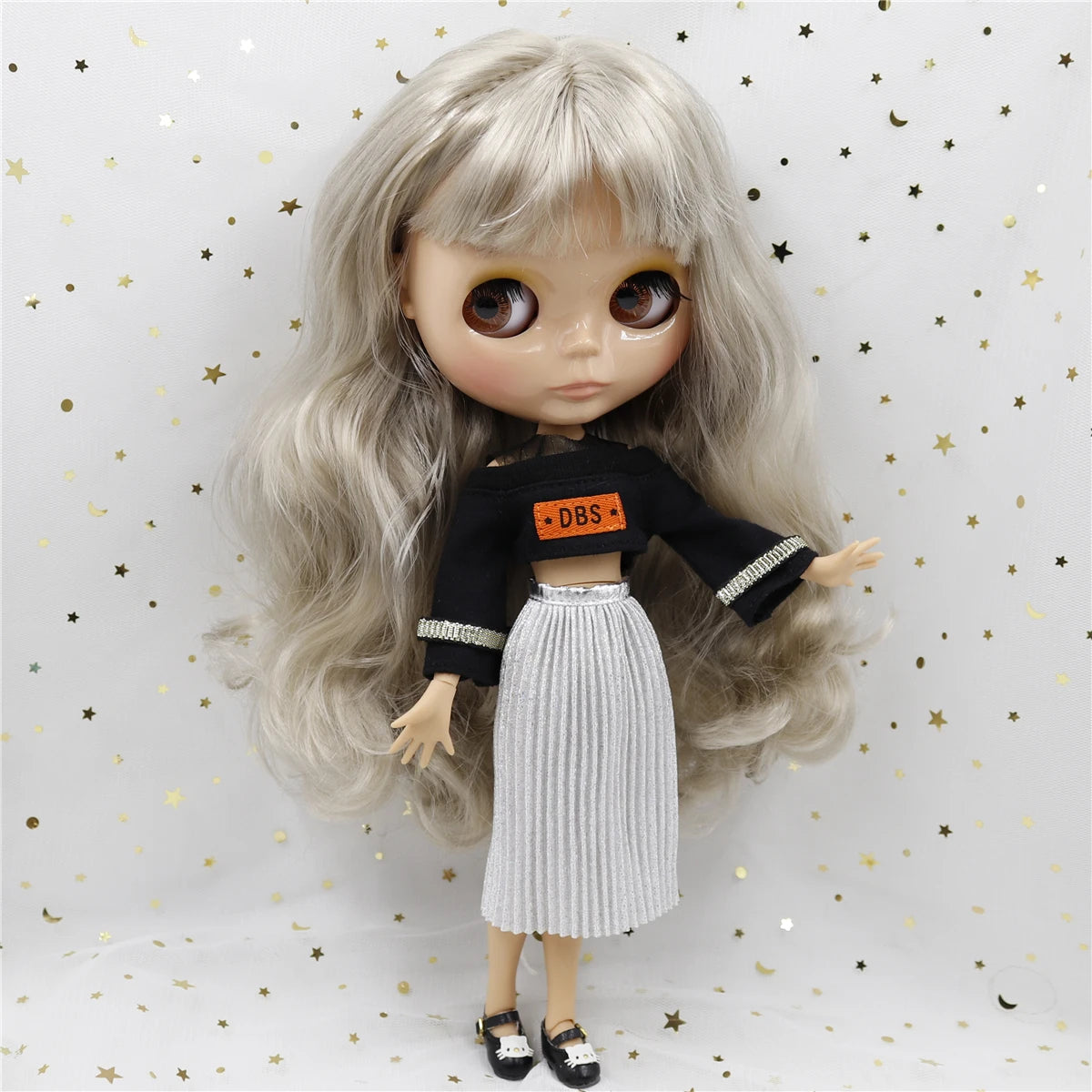 ICY DBS Blyth doll 1/6 bjd 30cm toy tan skin joint body shiny face with clothes shoes anime
