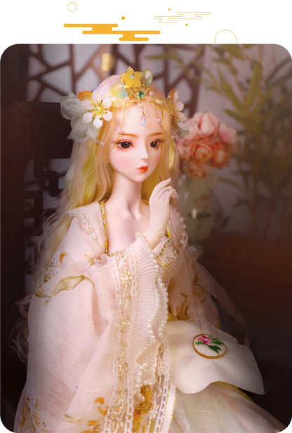 DBS 1/3 BJD Dream Fairy Doll  toy mechanical joint Body chinese style Collection doll including suit shoes makeup 60cm SD