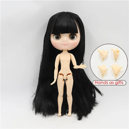 DBS blyth middie doll 1/8 TOY anime joint body short hair straight hair special offer nude doll 20cm girls gift