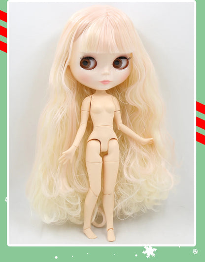 ICY DBS Blyth Doll 1/6 BJD Joint Body White Skin Tan Skin Dark Skin Matte Face Nude Doll 30cm Anime Toy Girls Gift