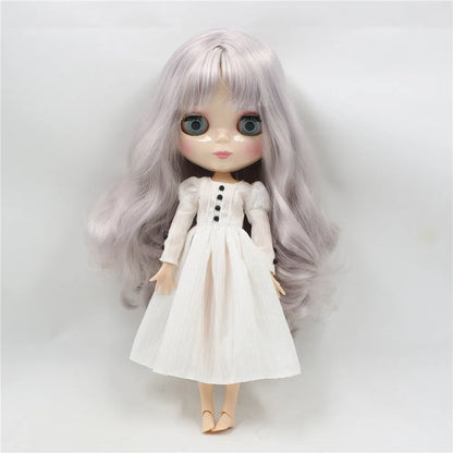 ICY DBS Blyth doll clothes licca body azone body outfits toy white dress