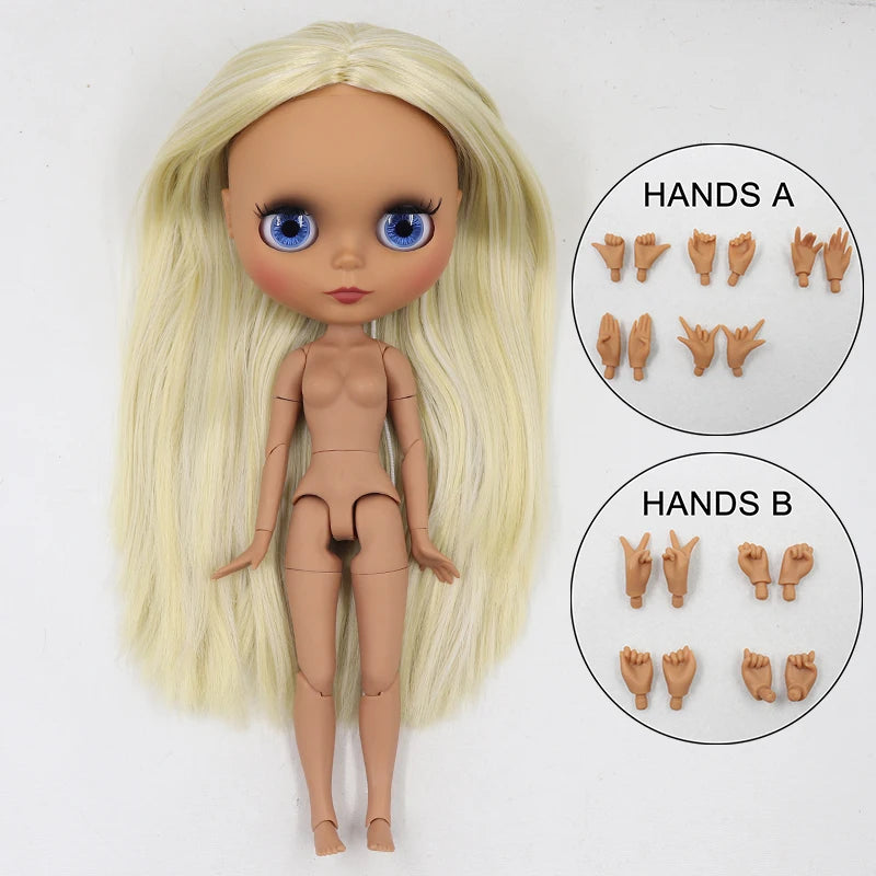 ICY DBS Blyth doll 1/6 bjd matte face shiny face joint body white skin tan skin dark skin 30cm toy girls gift