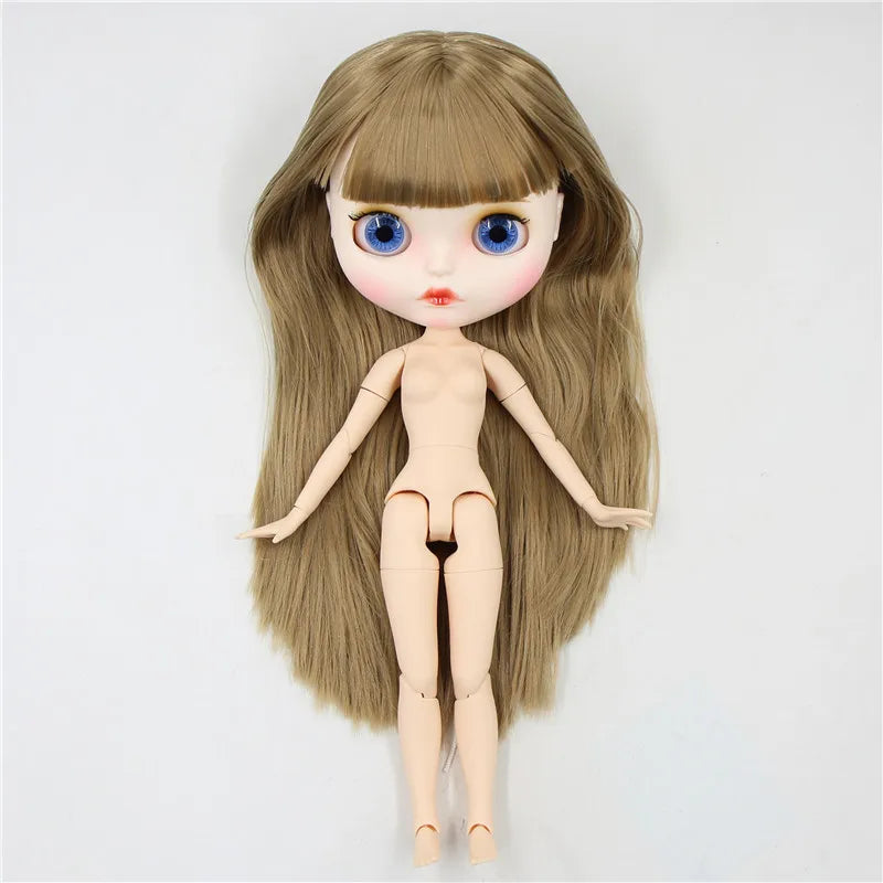 ICY DBS Blyth Doll 1/6 30cm toy bjd joint body matte face nude doll white skin random eyes colors anime girls