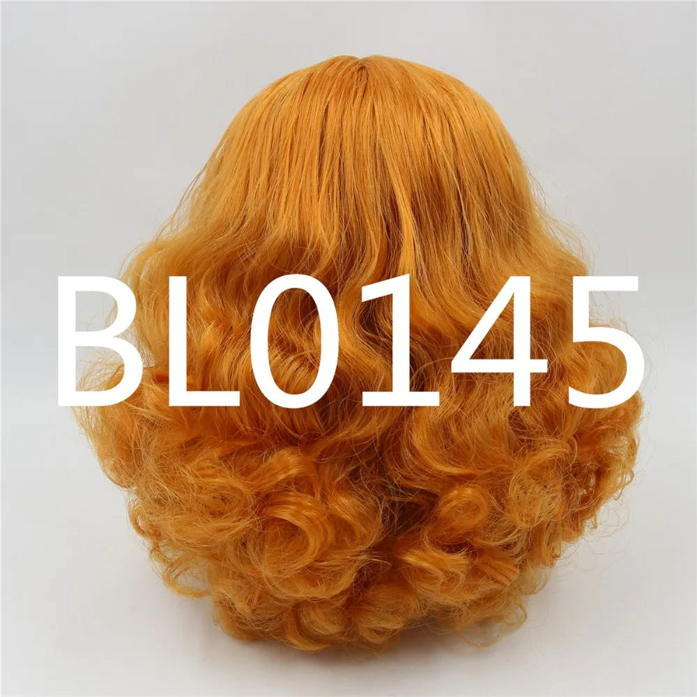 DBS factory blyth doll icy RBL scalp dome wig hair RED HAIR PINK HAIR ORANGE HAIR for DIY toy custom doll