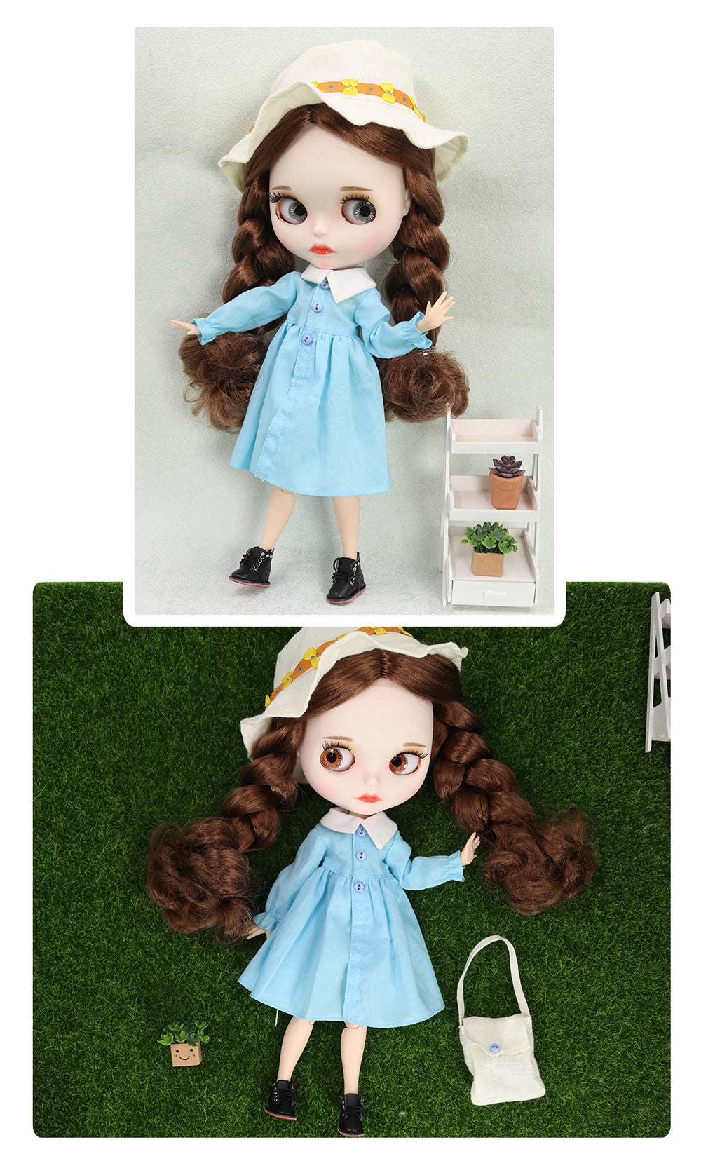 ICY DBS Blyth Doll 1/6 BJD White Skin Joint Body Matte Face With Clothes Shoes Toy Doll 30cm Girls Gift Anime
