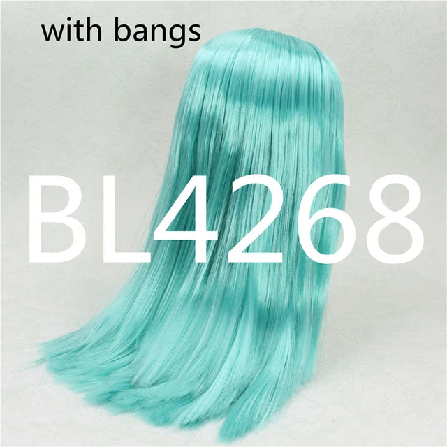 DBS blyth doll icy TOY RBL scalp dome wig hair for DIY doll custom toy blue hair grey hair pink hair anime
