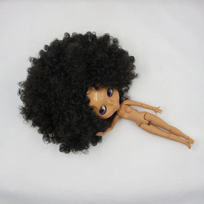 ICY DBS Blyth doll afro hair black hair dark skin joint body 1/6 bjd 30cm toy girls