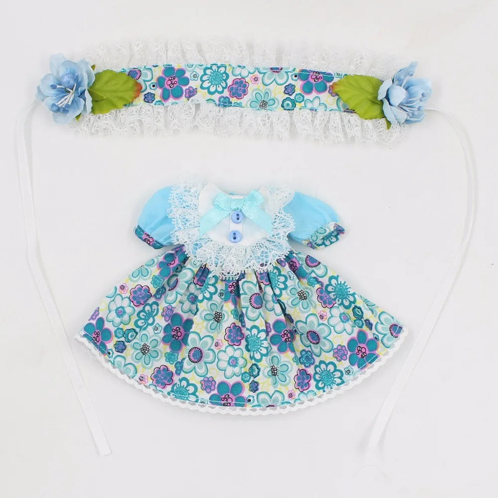 ICY DBS Blyth doll clothes outfits toy for blyth doll icy joint body licca body pink dress white hat