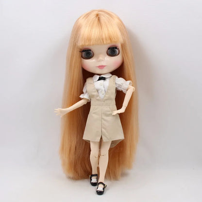 ICY DBS Blyth Doll 1/6 bjd 30cm toy joint body white skin shiny face nude doll