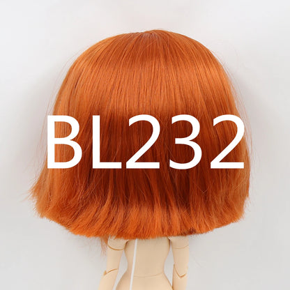 DBS blyth doll icy doll rbl scalp and dome short hair wig toy accessory for DIY custom doll anime blonde hair black hair