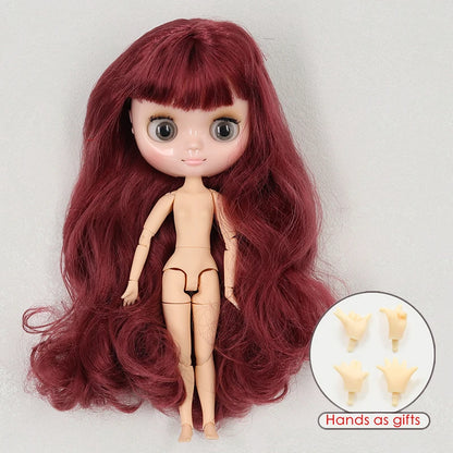 ICY DBS blyth middie doll 1/8 BJD shiny face long hair joint body 20cm toy girls gift