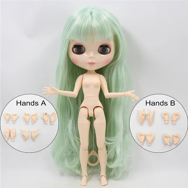 ICY DBS Blyth Doll toy 30cm bjd white skin joint body shiny face random eyes colors