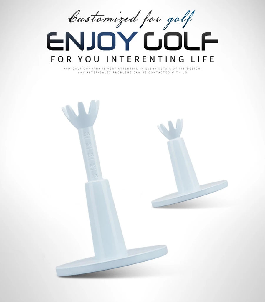 2 pcs Golf Tee AdjustaBle Soft Golf Ball Holder Anti-flying Self Standing Sport QT019