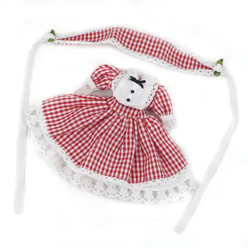 ICY DBS Blyth doll clothes outfits toy for blyth doll icy joint body licca body pink dress white hat