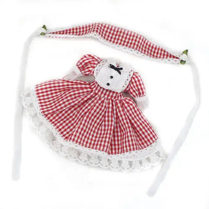 ICY DBS Blyth doll clothes outfits toy for blyth doll icy joint body licca body pink dress white hat