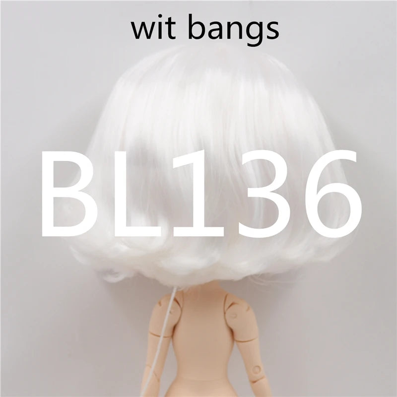 DBS RBL scalp for bjd toy blyth doll icy 1/6 short hair wig DIY custom doll anime