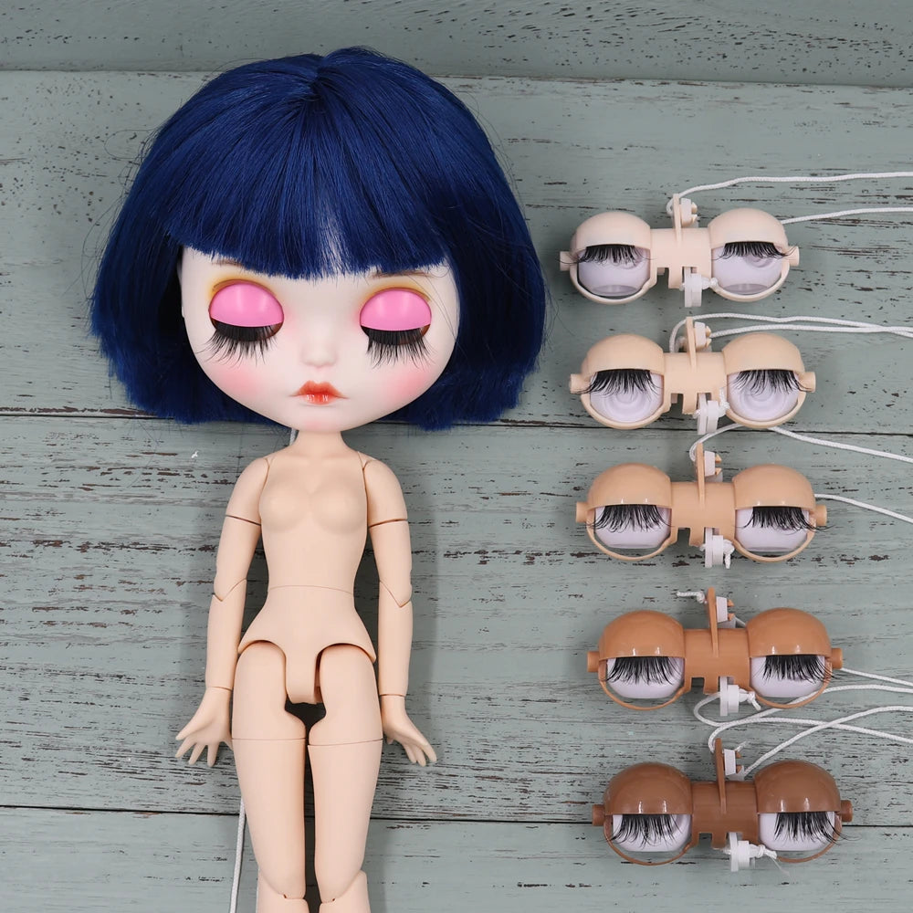 DBS sleepy eyes for Blyth Doll icy painted eyelid eyes without eyechips