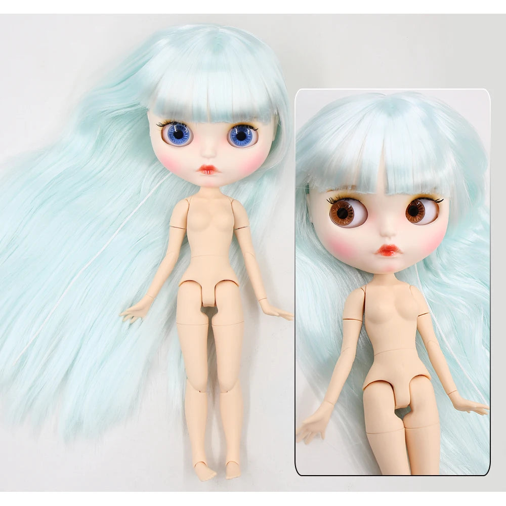 ICY DBS Blyth Doll 1/6 30cm toy bjd joint body matte face nude doll white skin random eyes colors anime girls