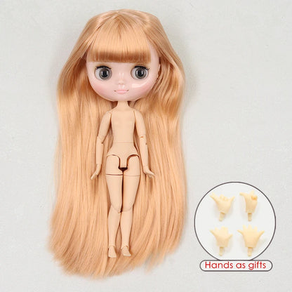 ICY DBS blyth middie doll 1/8 BJD shiny face long hair joint body 20cm toy girls gift