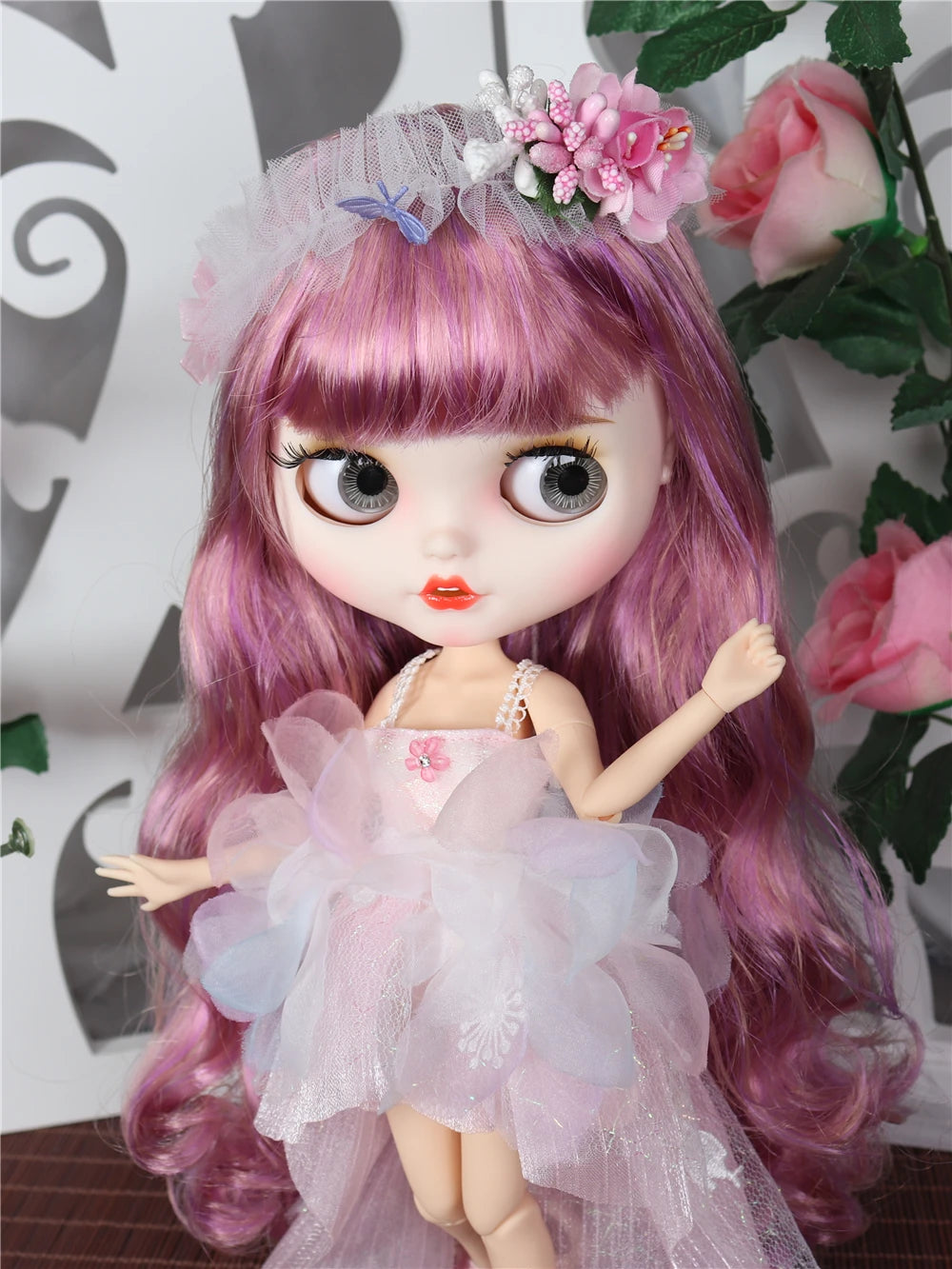 ICY DBS Blyth doll outfits mermaid suit flower dress elegant cheongsam clothes for joint doll toy