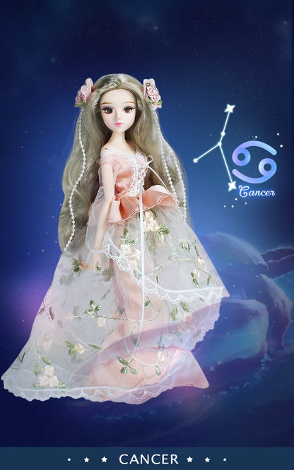 DBS 1/6 BJD toy 30cm constellations doll joint body with outfit shoes stand box toy girls gift anime doll
