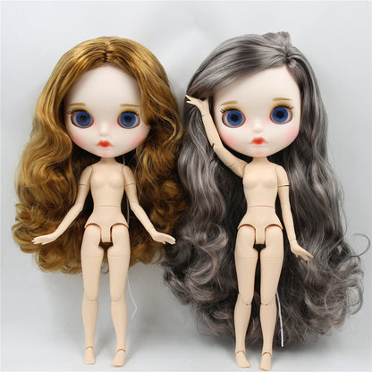ICY DBS Blyth Doll 1/6 30cm toy bjd joint body matte face nude doll white skin random eyes colors anime girls
