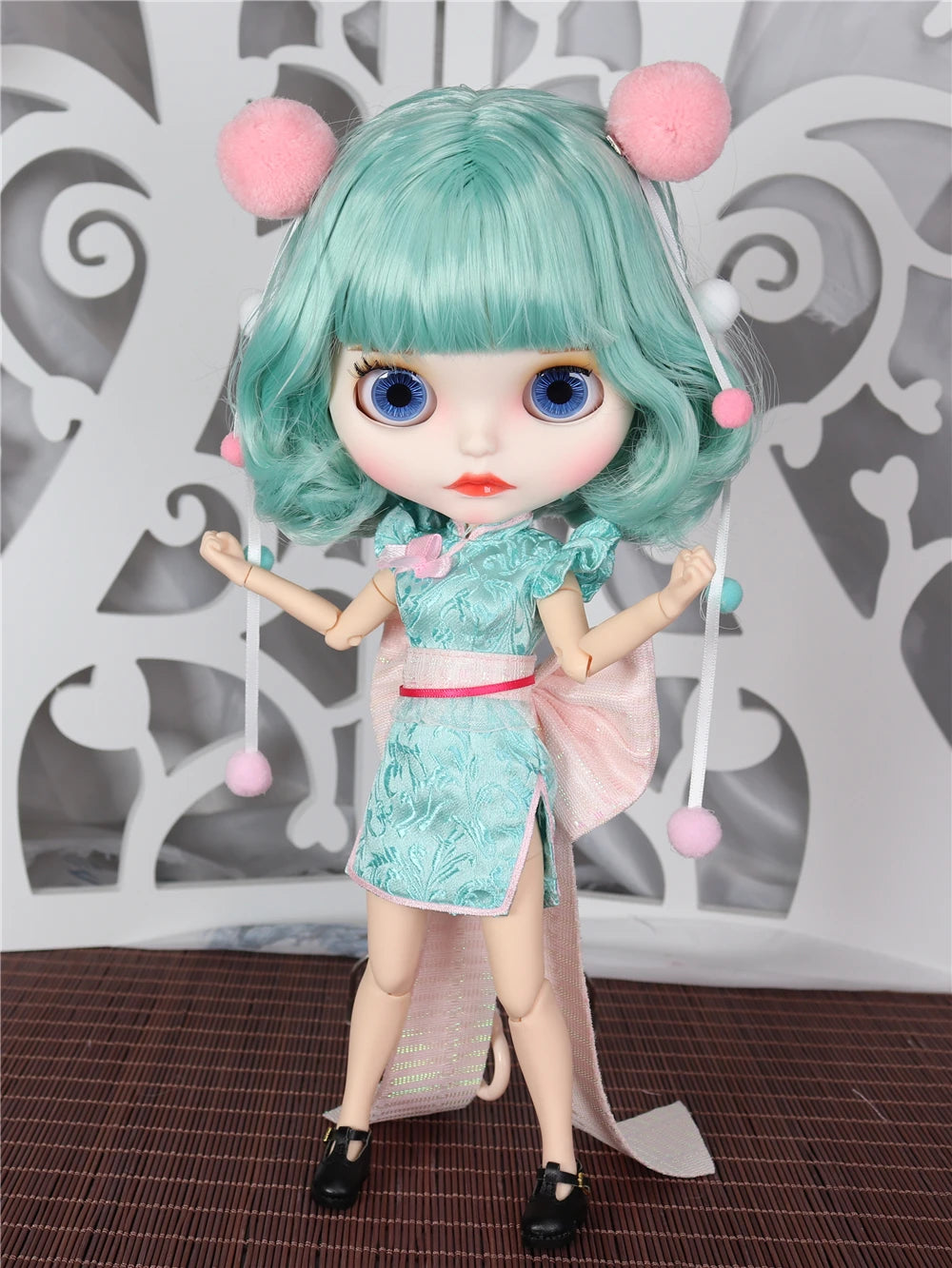 ICY DBS Blyth doll outfits mermaid suit flower dress elegant cheongsam clothes for joint doll toy