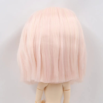 DBS blyth doll icy doll rbl scalp and dome short hair wig toy accessory for DIY custom doll anime blonde hair black hair
