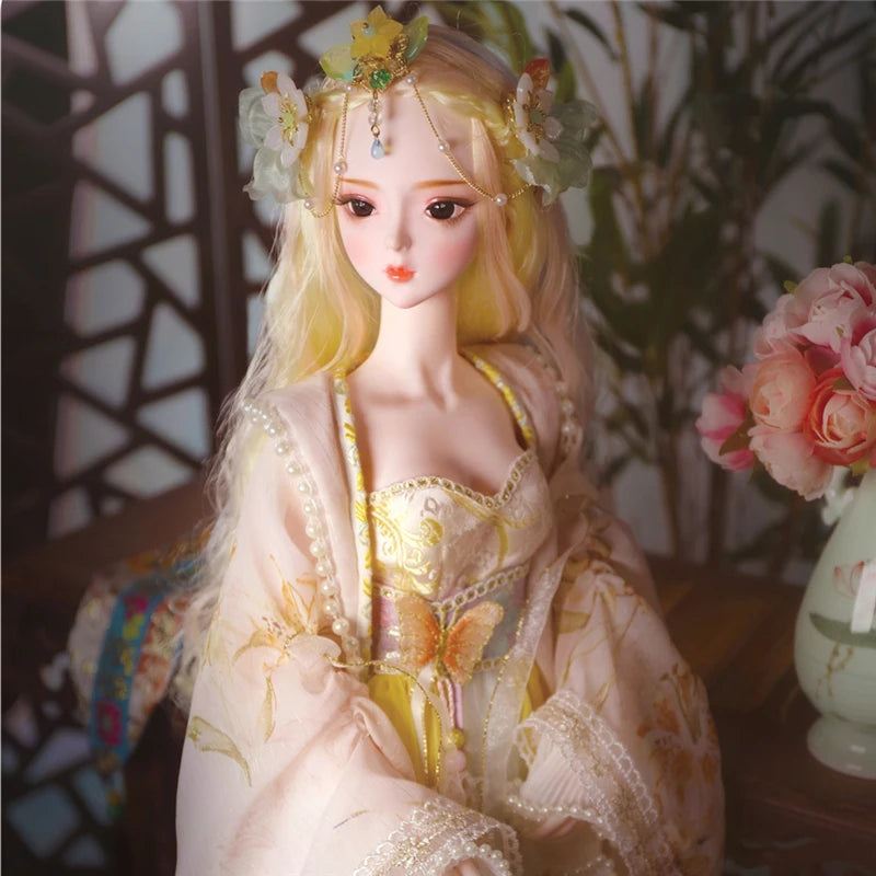 DBS 1/3 BJD Dream Fairy Doll  toy mechanical joint Body chinese style Collection doll including suit shoes makeup 60cm SD