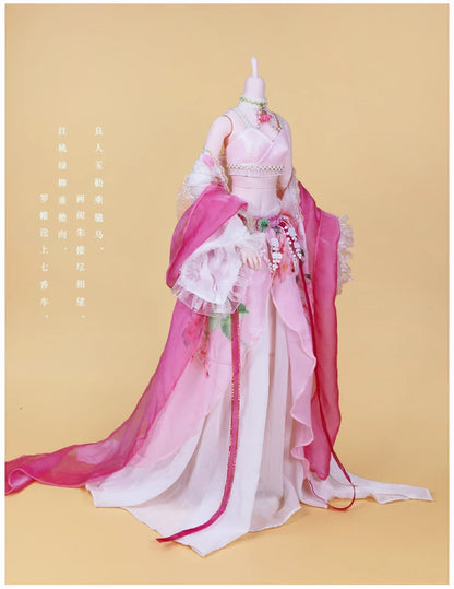 DBS Dream fairy clothes 1/3 bjd doll Outfits Ancient clothes Chinese style dress anime suit girls gift