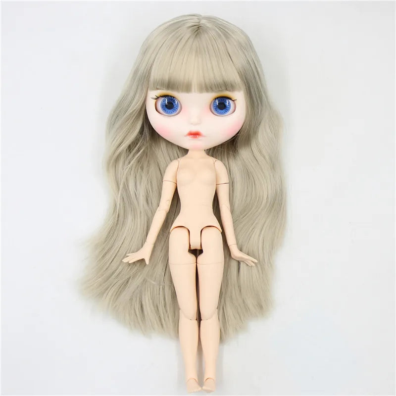 ICY DBS Blyth Doll 1/6 30cm toy bjd joint body matte face nude doll white skin random eyes colors anime girls