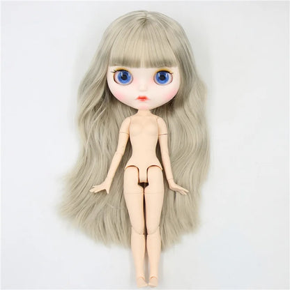 ICY DBS Blyth Doll 1/6 30cm toy bjd joint body matte face nude doll white skin random eyes colors anime girls