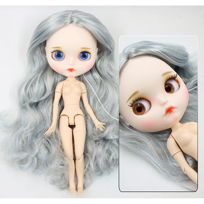 ICY DBS Blyth Doll 1/6 30cm toy bjd joint body matte face nude doll white skin random eyes colors anime girls