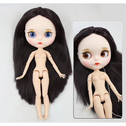 ICY DBS Blyth Doll 1/6 30cm toy bjd joint body matte face nude doll white skin random eyes colors anime girls