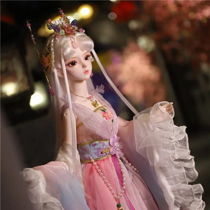 DBS 1/3 BJD Dream Fairy Doll  toy mechanical joint Body chinese style Collection doll including suit shoes makeup 60cm SD