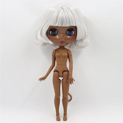 ICY DBS Blyth Doll Toy blyth doll joint body super black skin bjd 30cm doll for DIY custom doll anime girls