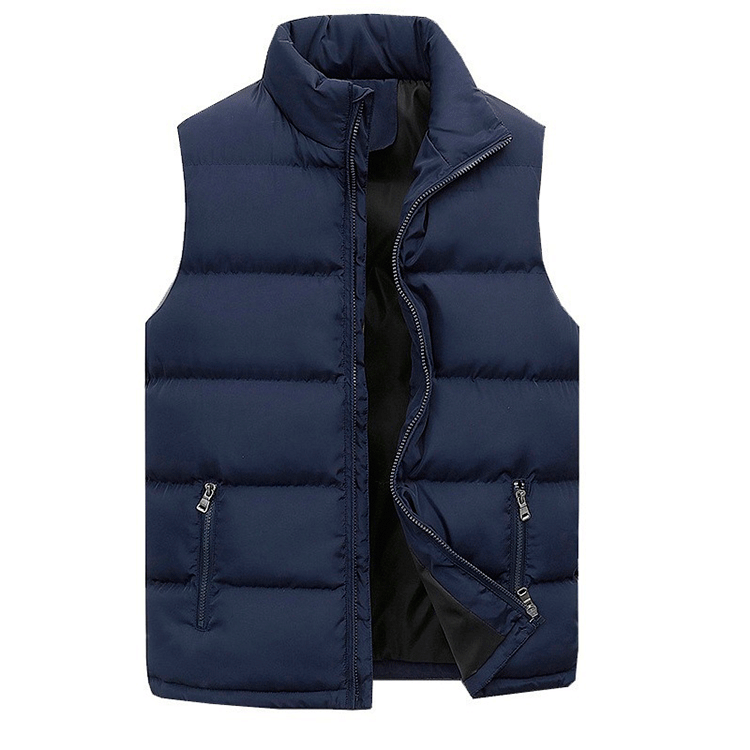 Men's Warm Zip-Up Padded Vest