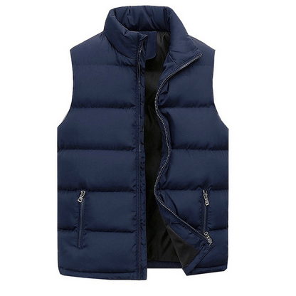 Men's Warm Zip-Up Padded Vest