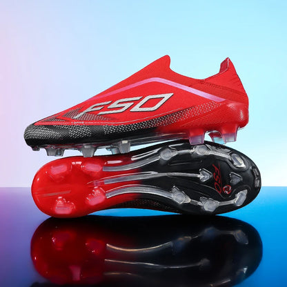 New Men Football Boots Sneakers High-quality Non-Slip Boys Cleats Hot-selling Soccer Shoes Grass Outdoor Match High-top Light
