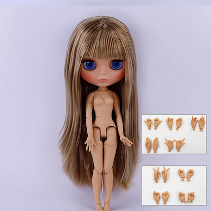ICY DBS Blyth Doll BJD Joint Body tan Skin Matte Face New face Set Doll 1/6 30cm Gift Anime SD