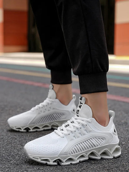 Men's Running Shoes Trainer Race Breathable Sneakers Non-Slip Jogging Cushioning Mesh Outdoor Couple Luxury shoes Off-road Shoes