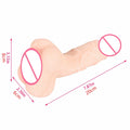 Realistic Masturbator Female Male Dildo Penis Masturbation Cup 2 in 1 Adult G Spot Anal Plug Real Vaginal Sex Toys for Couples