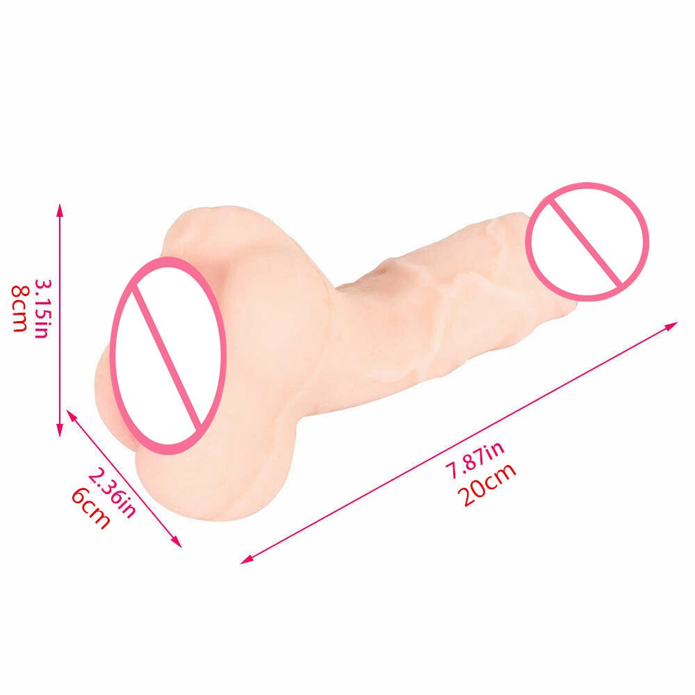 Realistic Masturbator Female Male Dildo Penis Masturbation Cup 2 in 1 Adult G Spot Anal Plug Real Vaginal Sex Toys for Couples