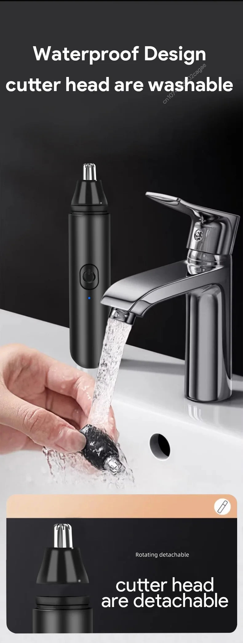 HOT Electric Nose Hair Trimmer Ear Hair Trimmer Eye-brow shaping Professional Safe Painless Portable For Business Trip And Home